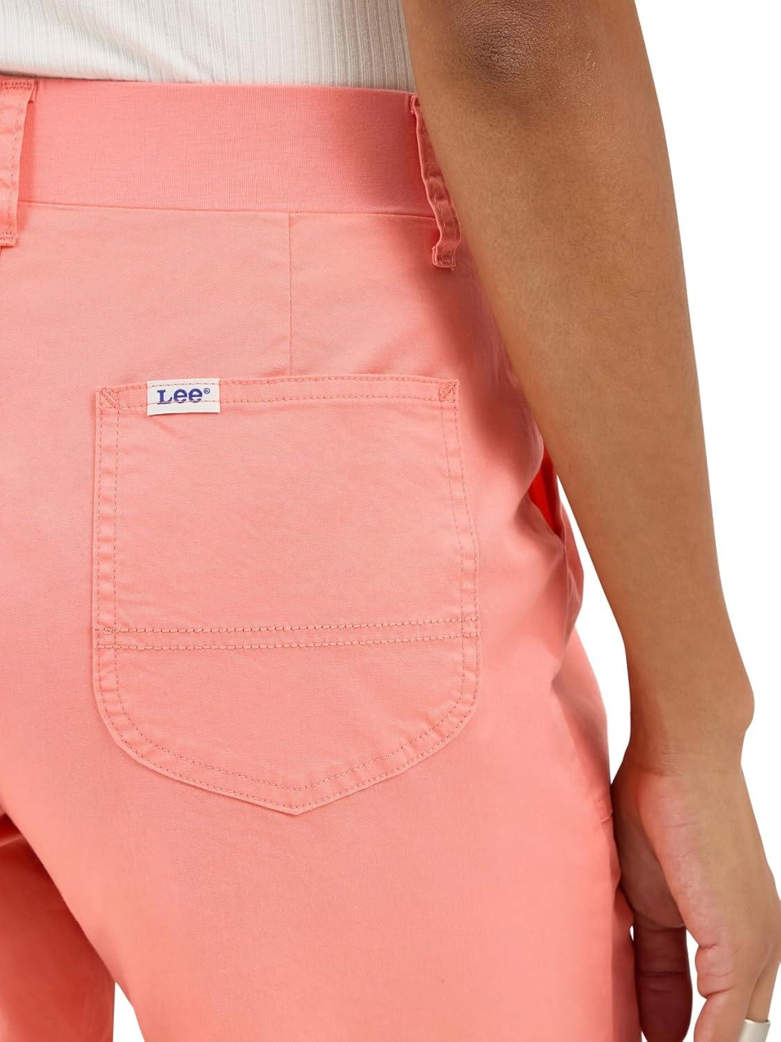 imageLee Womens Ultra Lux Comfort with Flextogo Utility Bermuda ShortBright Papaya