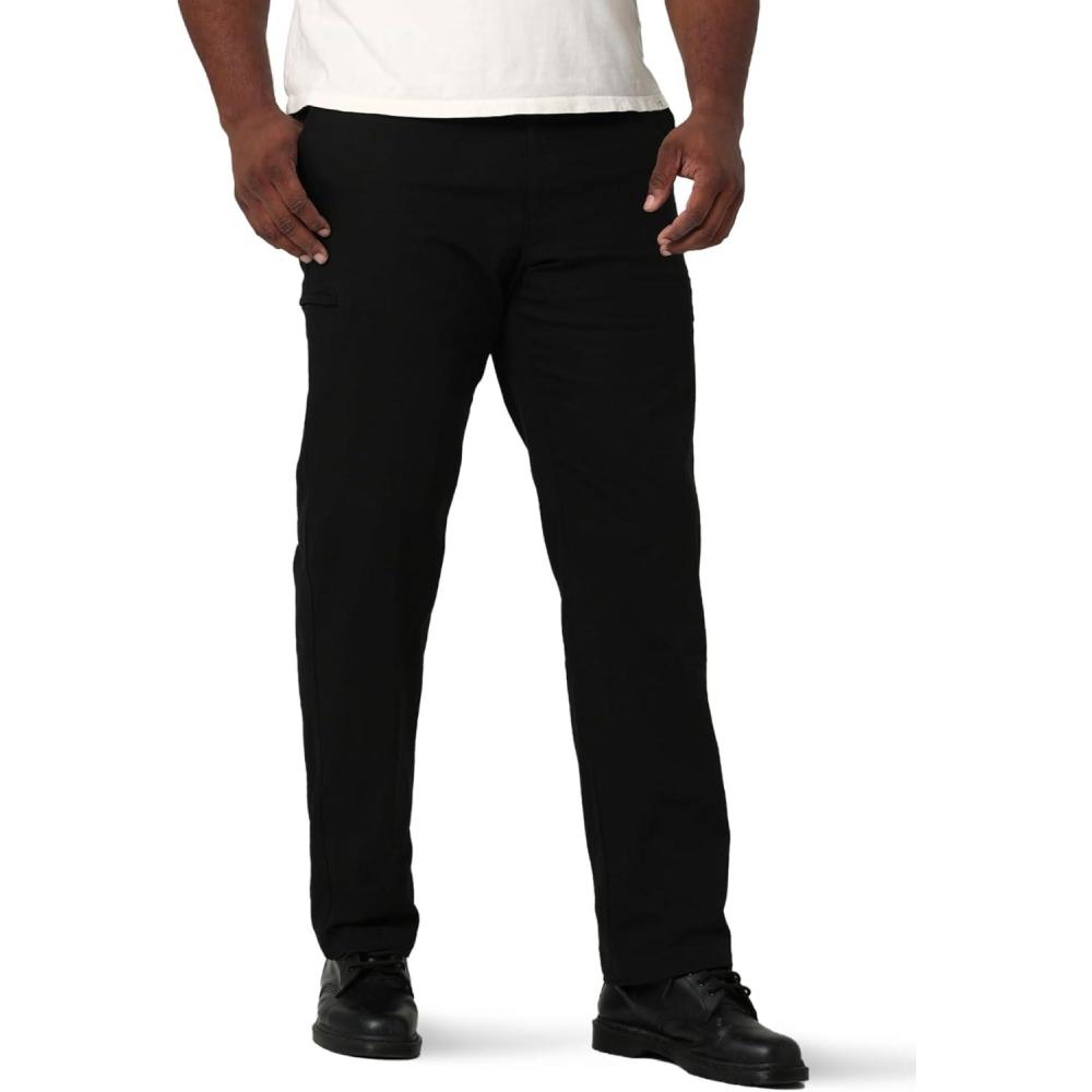 imageLee Mens Big ampamp Tall Extreme Motion Canvas Cargo PantBlack