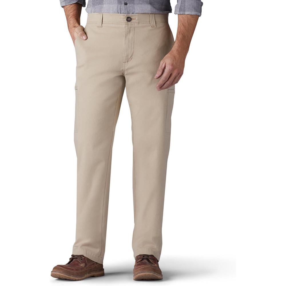 imageLee Mens Big ampamp Tall Extreme Motion Canvas Cargo PantBuff