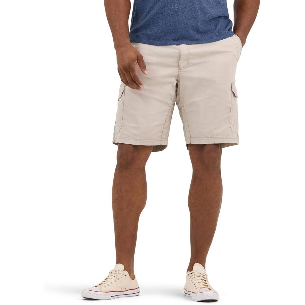 imageLee Mens Big ampamp Tall Extreme Motion Crossroad Cargo ShortStone