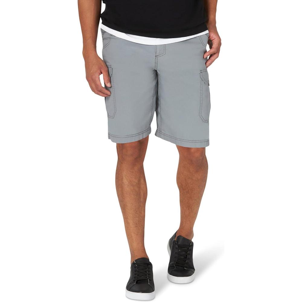 imageLee Mens Big ampamp Tall Extreme Motion Crossroad Cargo ShortStorm Gray