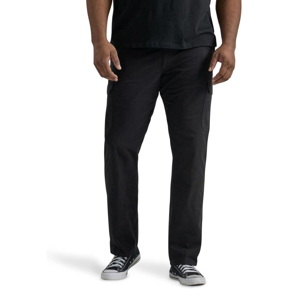 imageLee Mens Big ampamp Tall Extreme Motion Twill Cargo PantBlack