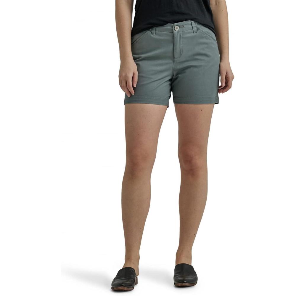 imageLee Womens Legendary 5quot Chino ShortFort Green