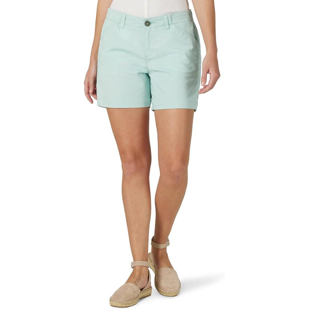 imageLee Womens Legendary 5quot Chino ShortSea Green