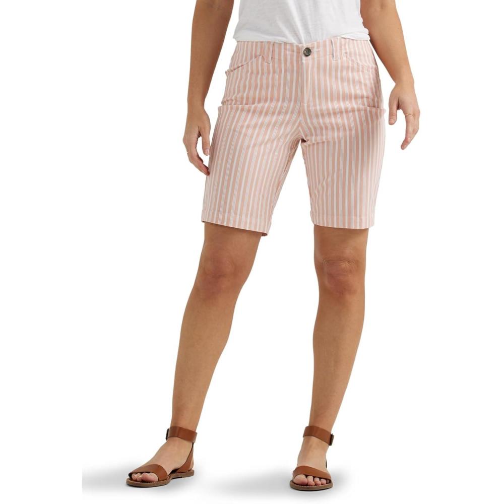 imageLee Womens Legendary 9quot Chino Bermuda ShortBud Stripe