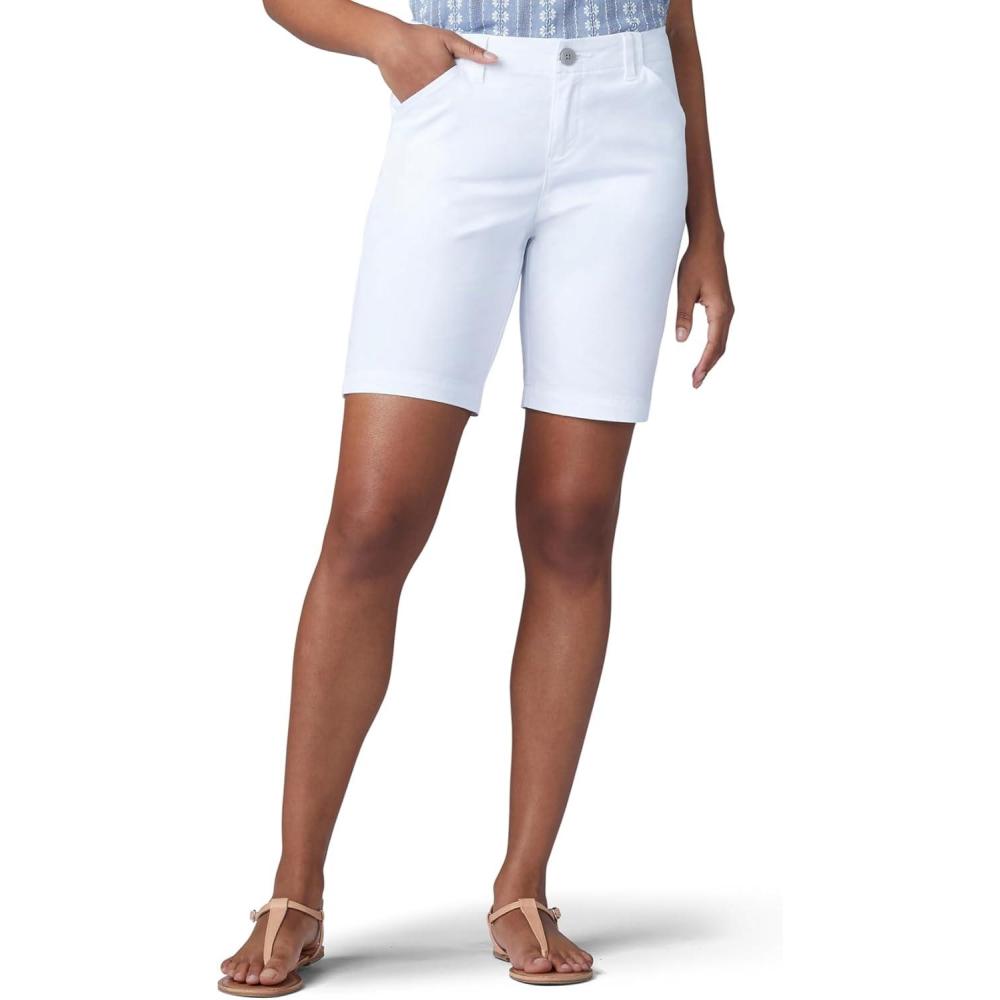 imageLee Womens Legendary 9quot Chino Bermuda ShortWhite