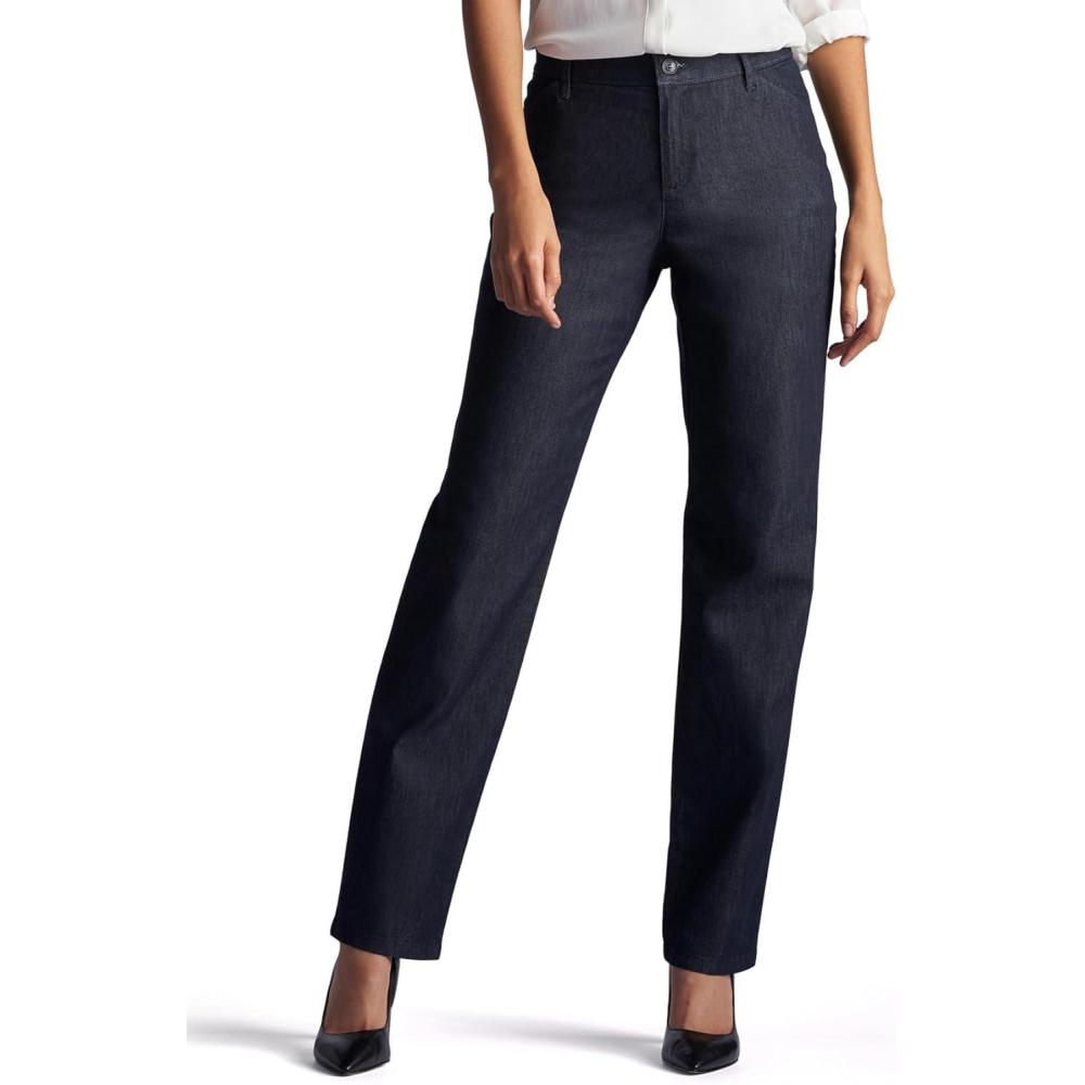 imageLee Womens Relaxed Fit All Day Straight Leg PantIndigo Rinse