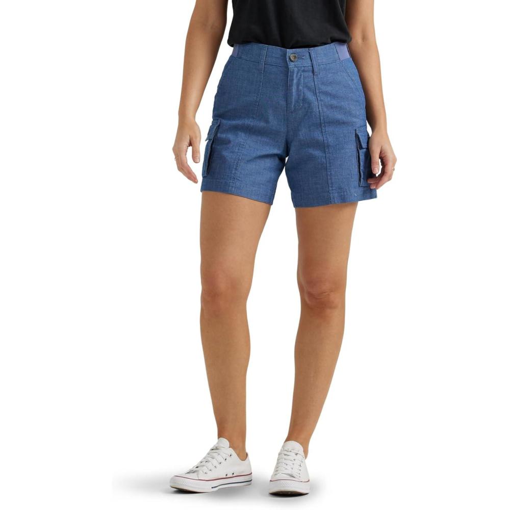 imageLee Womens Ultra Lux Comfort with Flextogo Cargo ShortChambray