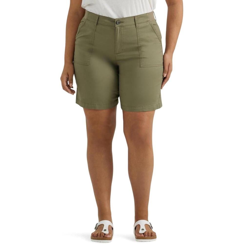 imageLee Womens Ultra Lux Comfort with Flextogo Cargo ShortDeep Lichen Green