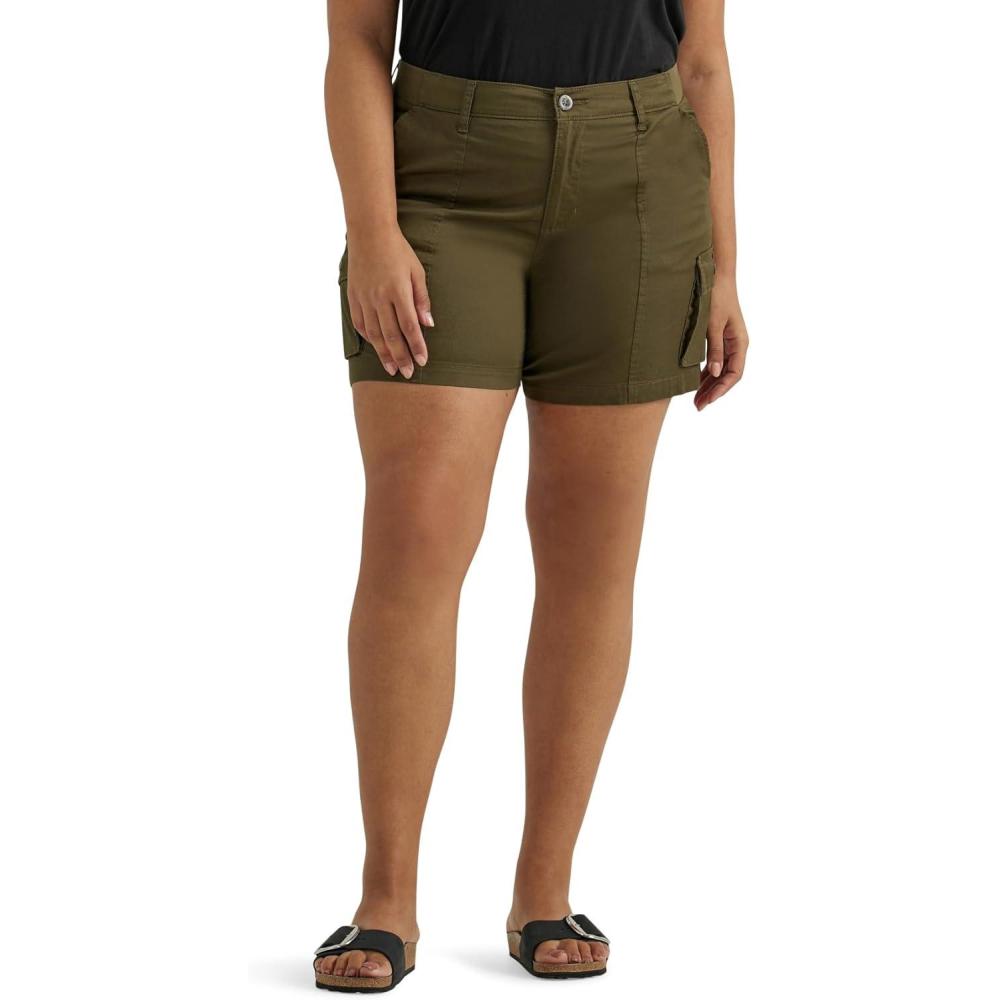 imageLee Womens Ultra Lux Comfort with Flextogo Cargo ShortOlive Night