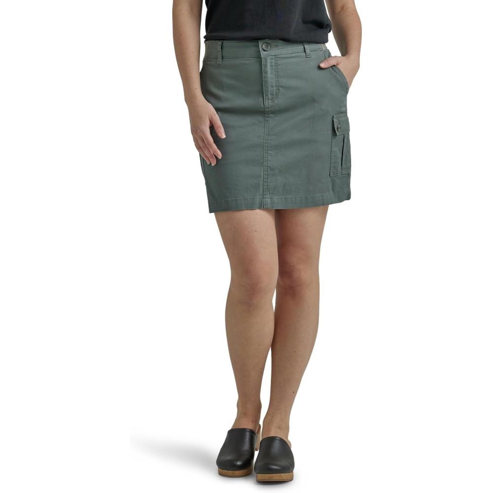 imageLee Womens Ultra Lux Comfort with Flextogo Cargo SkortFort Green