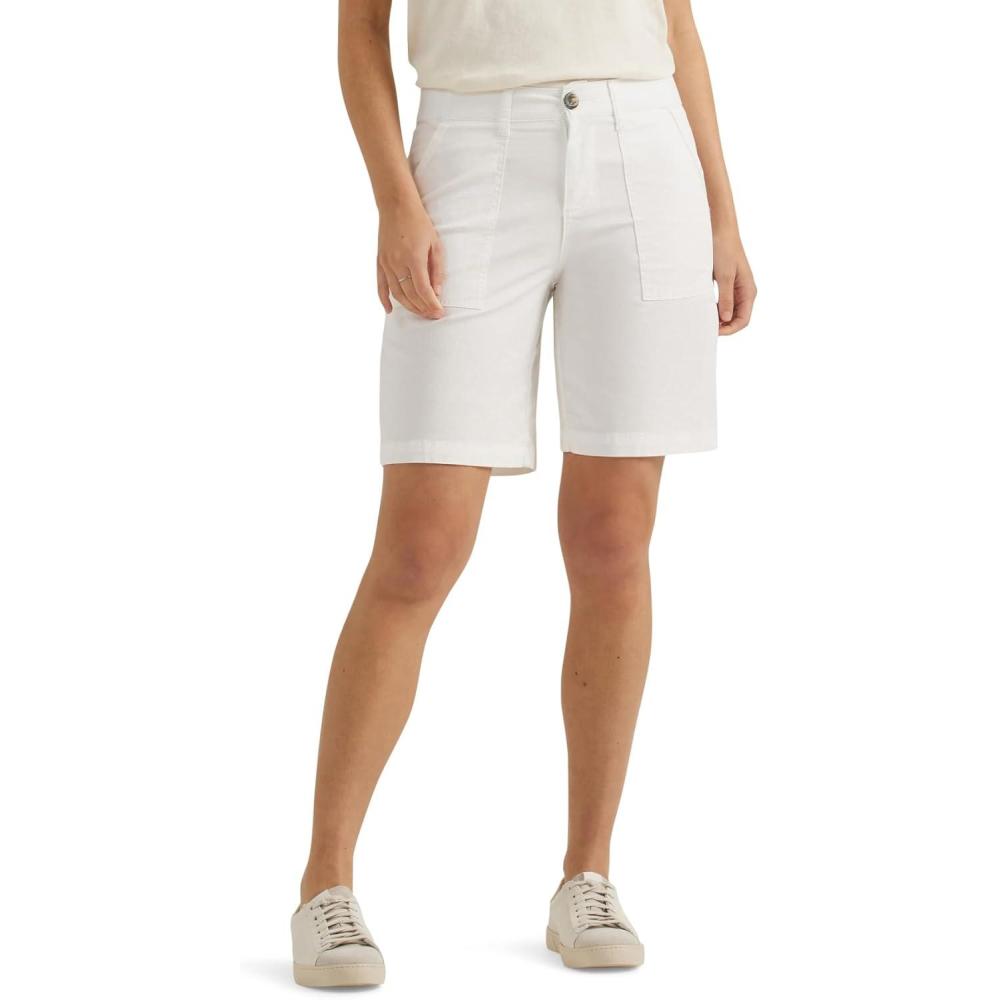imageLee Womens Ultra Lux Comfort with Flextogo Utility Bermuda ShortBright White