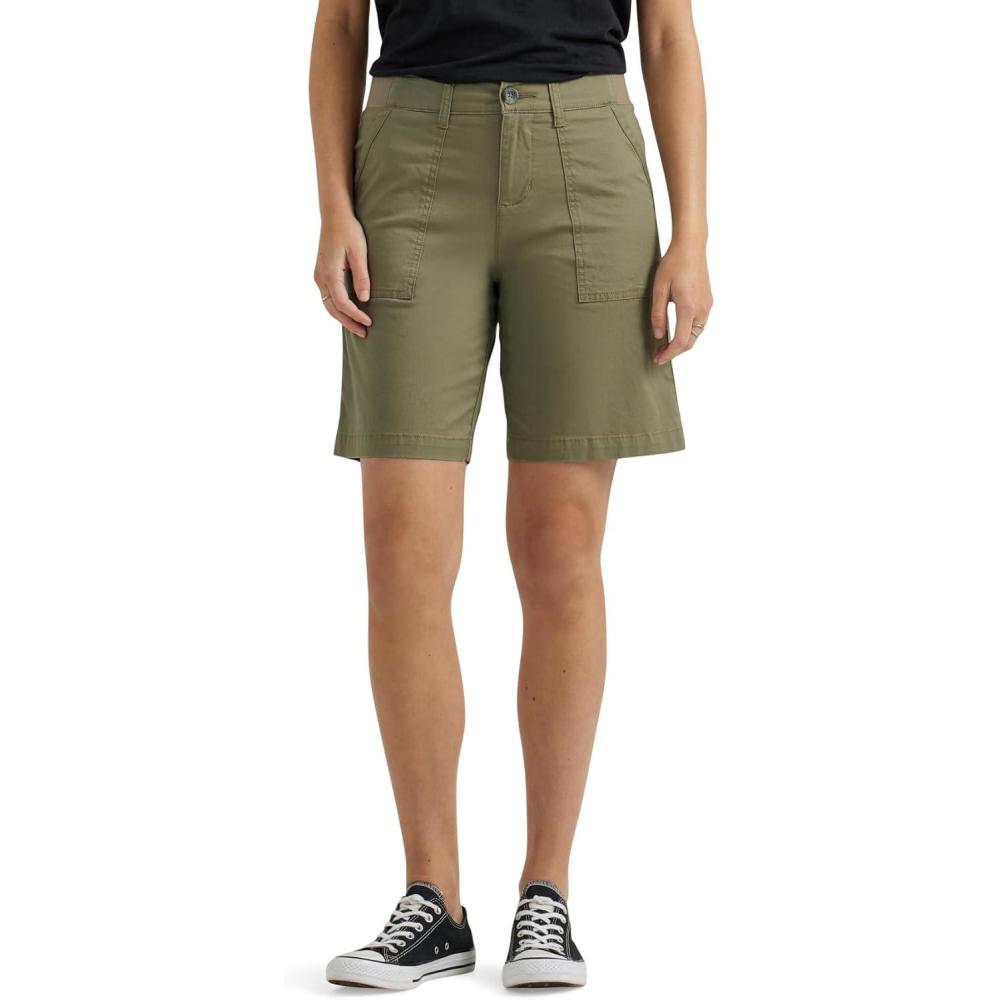 imageLee Womens Ultra Lux Comfort with Flextogo Utility Bermuda ShortDeep Lichen Green