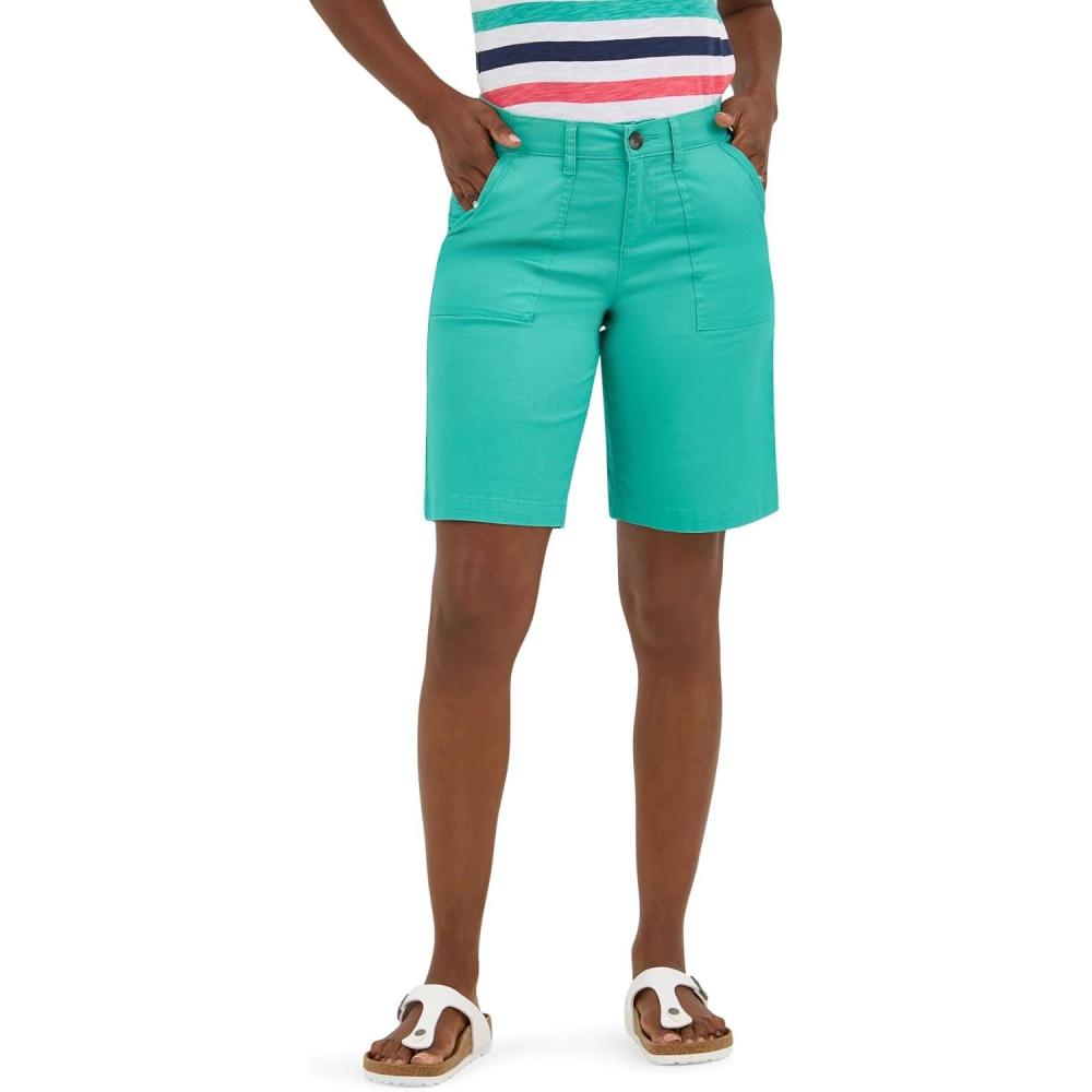 imageLee Womens Ultra Lux Comfort with Flextogo Utility Bermuda ShortGrassy Green