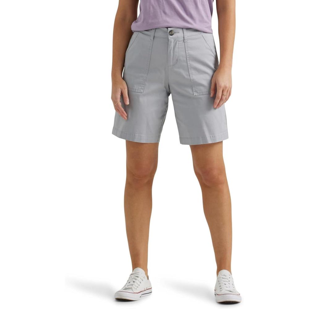 imageLee Womens Ultra Lux Comfort with Flextogo Utility Bermuda ShortMaterial Gray