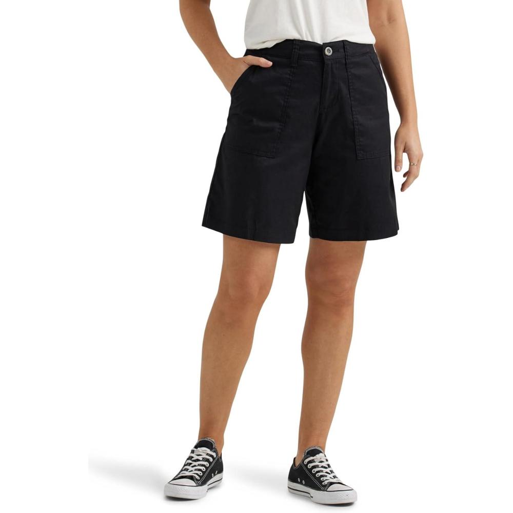 imageLee Womens Ultra Lux Comfort with Flextogo Utility Bermuda ShortUnionall Black