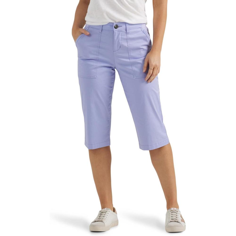 imageLee Womens Ultra Lux Comfort with Flextogo Utility Skimmer Capri PantIris