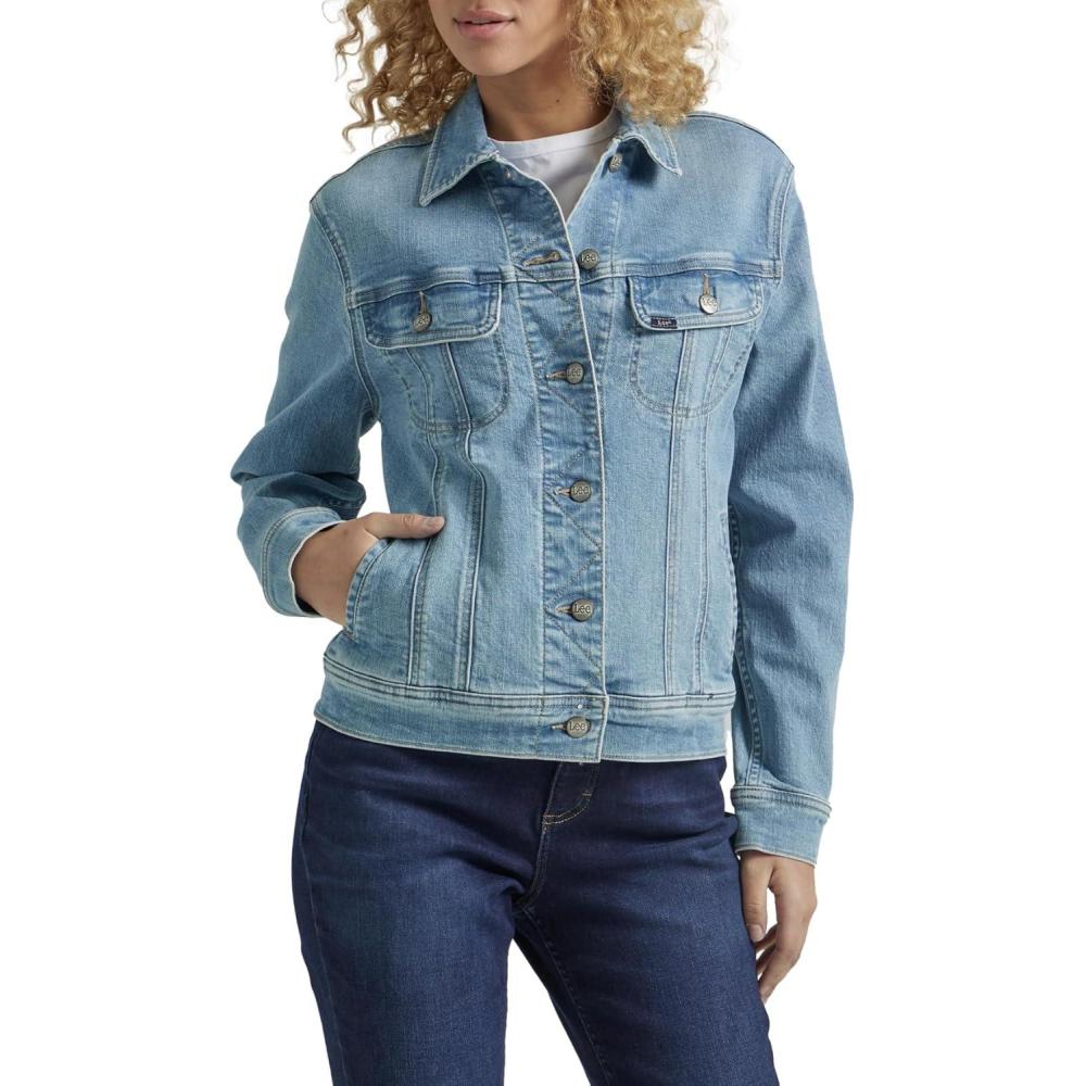 imageLee womens Rider JacketDenim JacketSunday Light