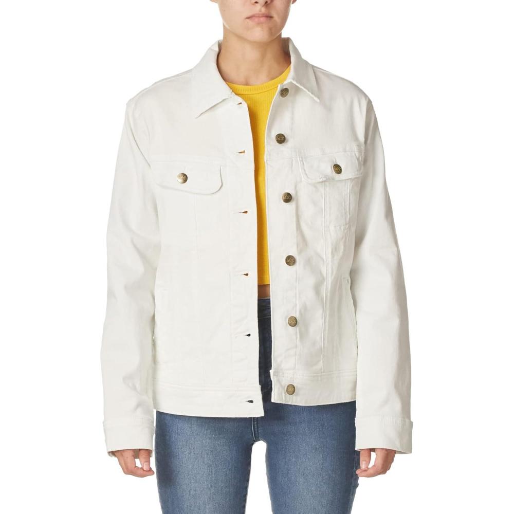 imageLee womens Rider JacketDenim JacketWhite
