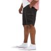 Lee Men’s Big & Tall Extreme Motion Carolina Cargo Short(Black)