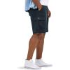 Lee Men’s Big & Tall Extreme Motion Carolina Cargo Short(Black Ripstop)