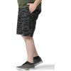 Lee Men’s Big & Tall Extreme Motion Crossroad Cargo Short(Black Camo)