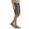 Lee Mens Extreme Motion Regular Fit Synthetic Flat Front Short(Charcoal)