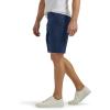 Lee Mens Extreme Motion Regular Fit Synthetic Flat Front Short(Rivet Navy)