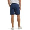 Lee Mens Extreme Motion Regular Fit Synthetic Flat Front Short(Rivet Navy)