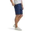 Lee Mens Extreme Motion Regular Fit Synthetic Flat Front Short(Rivet Navy)