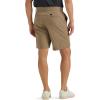 Lee Mens Extreme Motion Regular Fit Synthetic Flat Front Short(Tawny Brown)