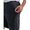 Lee Mens Extreme Motion Regular Fit Synthetic Flat Front Short(Unionall Black)