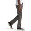 Lee Men’s Flat Front Slim Straight Pant(Charcoal)
