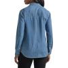 Lee Women’s Legendary Long Sleeve All Purpose Button Down Shirt(Mid Wash)