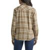 Lee Women’s Legendary Slim Fit Western Snap Shirt(Neutral Multi Plaid)