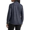 Lee Women’s Legendary Slim Fit Western Snap Shirt(Obsidian Night – Dark Blue)