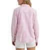 Lee Women’s Legendary Slim Fit Western Snap Shirt(Sugar Lilac Grid Plaid)