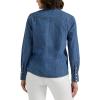 Lee Women’s Legendary Slim Fit Western Snap Shirt(Understated Ground)