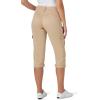 Lee Women’s Relaxed Fit Austyn Knit Waist Cargo Capri Pant(Café)