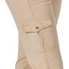 Lee Women’s Relaxed Fit Austyn Knit Waist Cargo Capri Pant(Café)