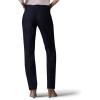 Lee Women’s Secretly Shapes Regular Fit Straight Leg Pant(Black)