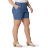 Lee Women’s Ultra Lux Comfort with Flex-to-go Cargo Short(Rinse Chambray)