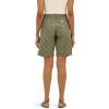 Lee Women’s Ultra Lux Comfort with Flex-to-go Utility Bermuda Short(Olive Grove Block Print)