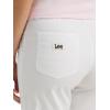 Lee Women’s Ultra Lux Comfort with Flex-to-go Utility Skimmer Capri Pant(Bright White)