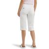 Lee Women’s Ultra Lux Comfort with Flex-to-go Utility Skimmer Capri Pant(Bright White)