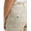 Lee Women’s Ultra Lux Comfort with Flex-to-go Utility Skimmer Capri Pant(Ecru Tropical Floral)