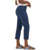 Lee Womens Wrinkle Free 23″ Capri Pant(Mood Indigo)