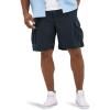 Lee Men’s Big & Tall Extreme Motion Carolina Cargo Short(Black Ripstop)