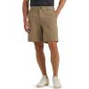 Lee Mens Extreme Motion Regular Fit Synthetic Flat Front Short(Tawny Brown)