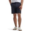 Lee Mens Extreme Motion Regular Fit Synthetic Flat Front Short(Unionall Black)